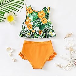 YWFSHOP Toddler Baby Girls Swimsuit Cute Ruffle 2