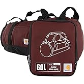 Carhartt Classic Round Duffel with Utility Pouch, Heavy-Duty, Water-Resistant Packable Gear Bag for Jobsite, Gym, and Travel