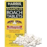 Harris Roach Tablets, Boric Acid Roach and Insects Killer with Lure, Alternative to Bait Traps (6oz, 145 Tablets), Yellow