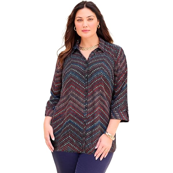 Haut Femme Catherines 2X, Manches Longues Bleu Marine Brodé - Neuf Avec étiquette