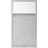 Range hood Filter with Light Lens Replacement for Broan R610027 SR610027 1568322 1568323 PM25WW PM25BL AL9245 Aluminum Mesh Grease Lens Range Hood Replacement Filter 7-5/8 x 14-1/8 x 3/8 Inch