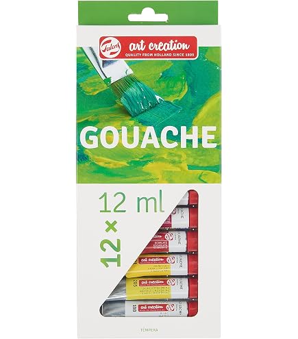 Talens Art Creation Set Initiation Aquarelle 12 Couleurs Tubes 12ml - Peinture Pour Adultes Et Artistes