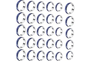 Marsrut 30pcs/set Color Changeable Mood Ring Lot - Emotion Feeling Adjustable Ring for Making Bulk Wholesale Jewelry Collection or Party | Mix Size Chart (6-10) Favor for Adults Ages, Women, Men