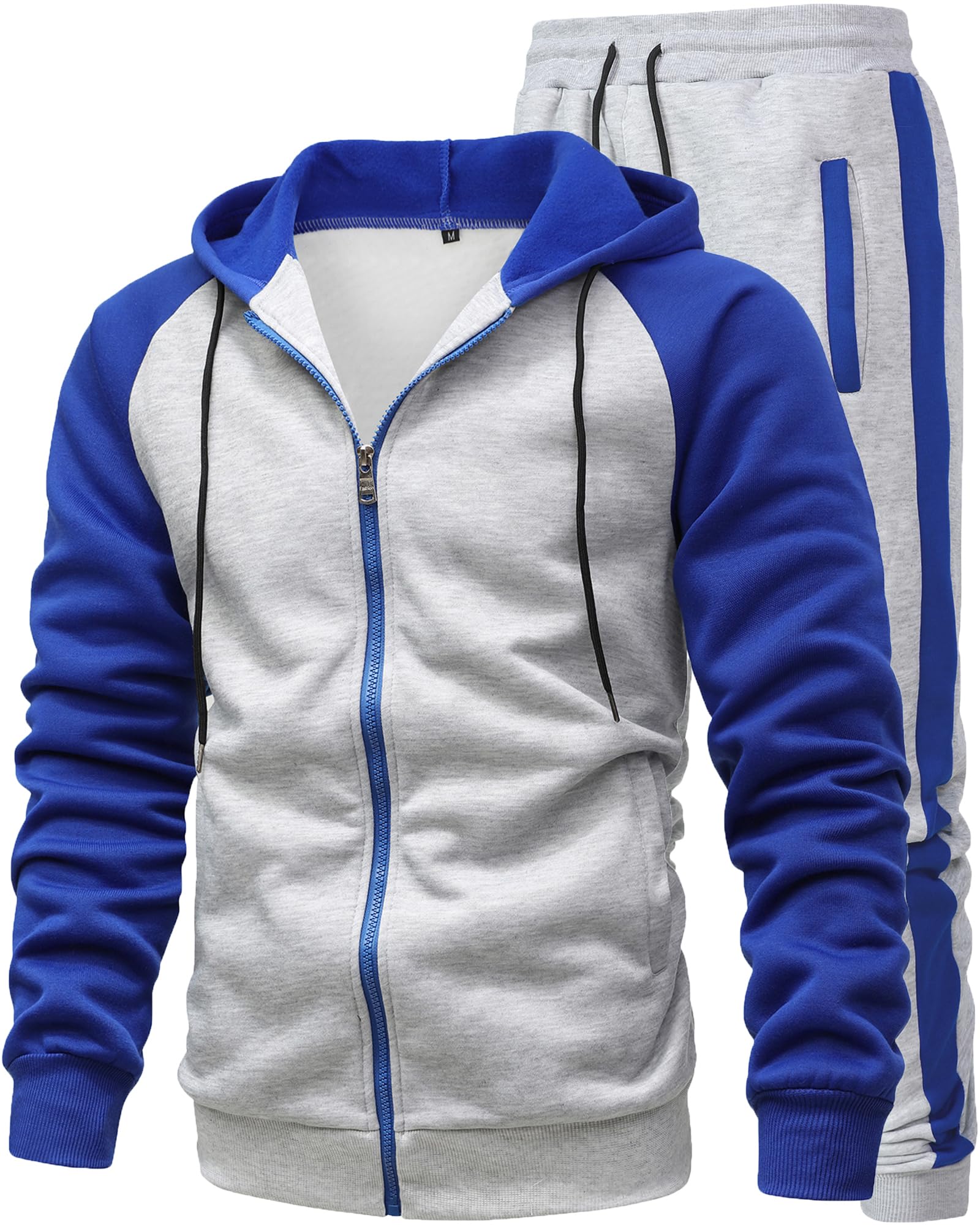 GXAMOY Men's 2 Pieces Tracksuits Running Sports