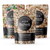 Miss Hannah's Gourmet Popcorn Party Pack - Bridge City Mix, Tutti Frutti, &amp; Sea Salted Brulee - Non-GMO, Sweet &amp; Savory Snack Box for Gifting or Sharing - 3 Pack Artisan Popcorn Gift Set