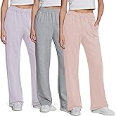 Ultra Performance Womens Sweatpants 3 Pack Open Bottom Wide Leg Lounge Sweatpant’s Pant Baggy Long Sweat Pants for Women