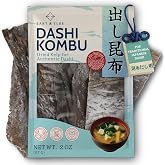 East and Else Dashi Kombu, 2 oz Bag Dried Kelp, 100% Natural Whole Leaf Kombu Seaweed for Dashi Broth &amp; Soup Stock, Rich Umami Flavor