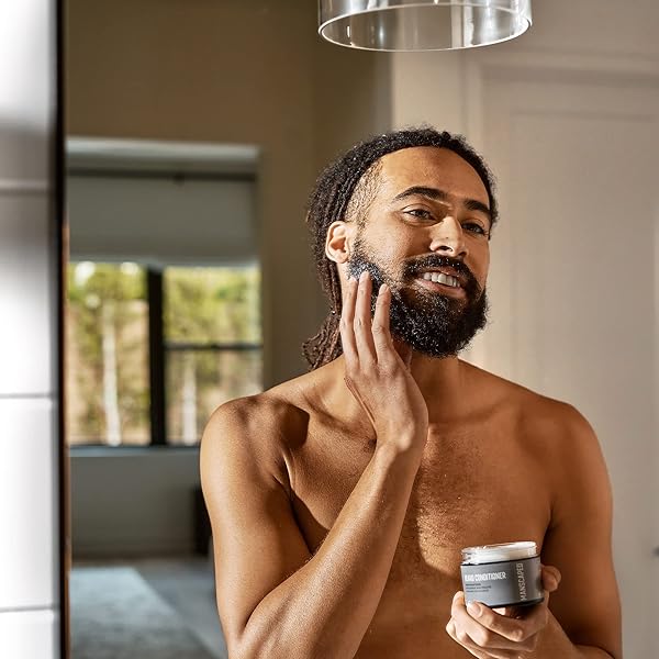 MANSCAPED® ULTRAPREMIUM BEARD CONDITIONER, LEAVE-IN SOFTENER WITH NOURISHING OILS AND ANTIOXIDANTS, SHEA BUTTER, EUCALYPTUS, LAVENDER, COCONUT OIL HYDRATES & RESTORES MOISTURE, (4 OZ)
