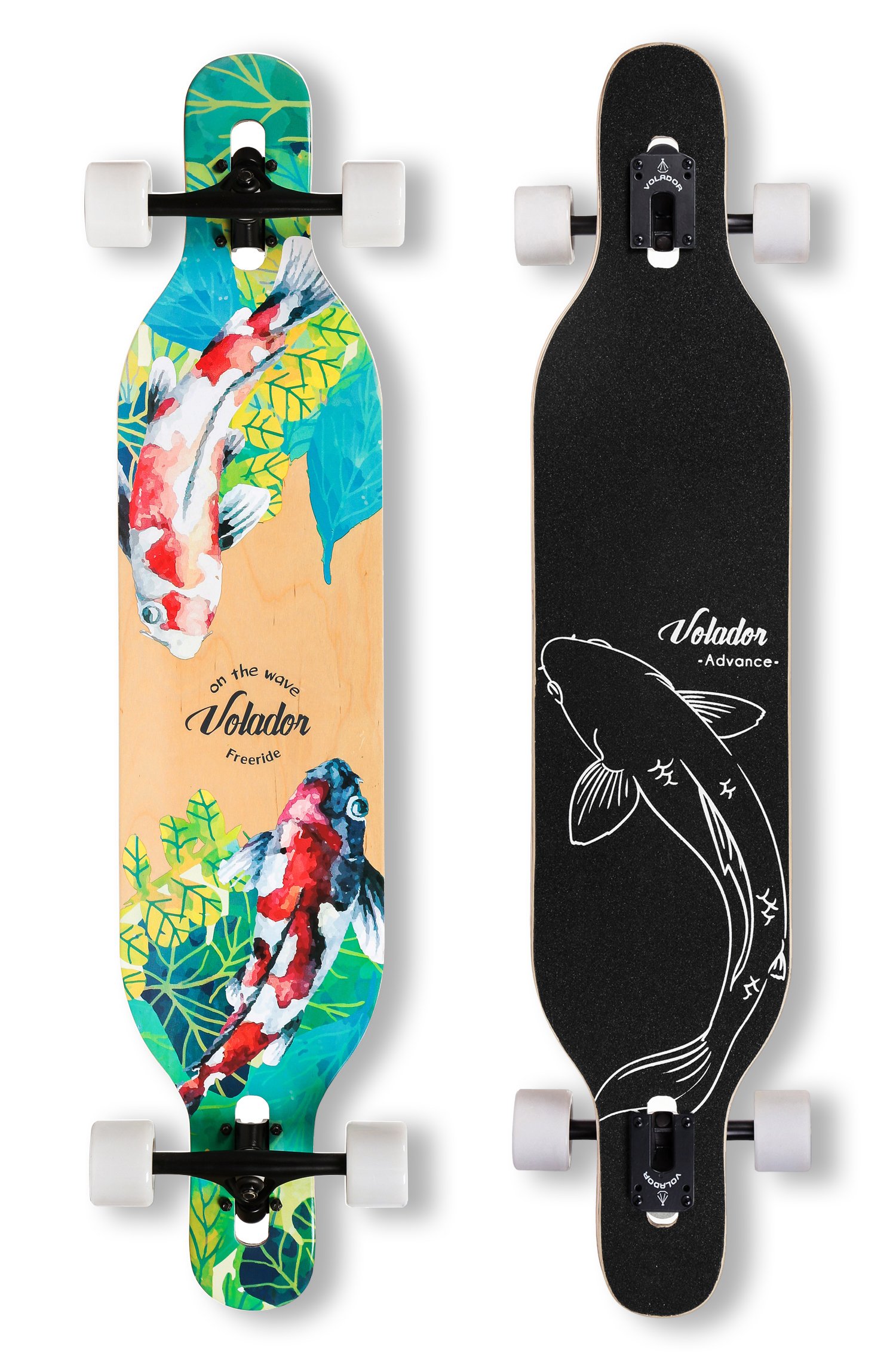 VOLADOR 42inch freeride longboard complete cruiser ( drop through deck