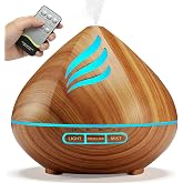 Essential Oil Diffuser 500ML with 14-Color LED Lights | Quiet Cool Mist Aromatherapy Humidifier for Home, Bedroom &amp; Office &ndash; Features Auto Shut-Off &amp; Timer