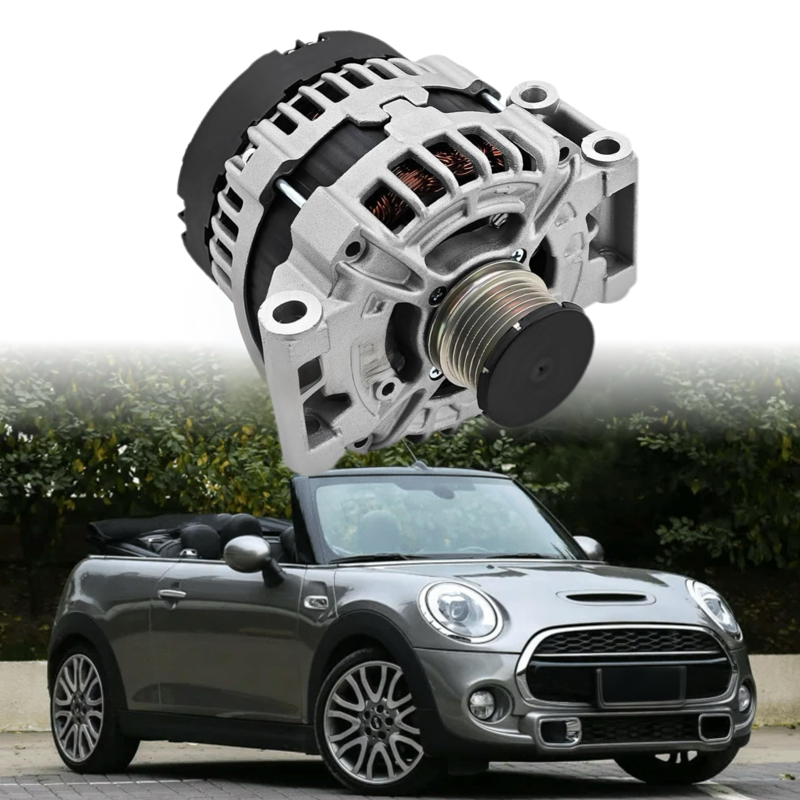 Photo 1 of 23561N 150Amp Alternator Fits for Mini Cooper 2011-2015 for Cooper Countryman 2011-2016 for Cooper Paceman 2013-2016 1.6L l4, Replace# 0125711011 0125711078 12317604782