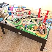 kidkraft airport express espresso table and set