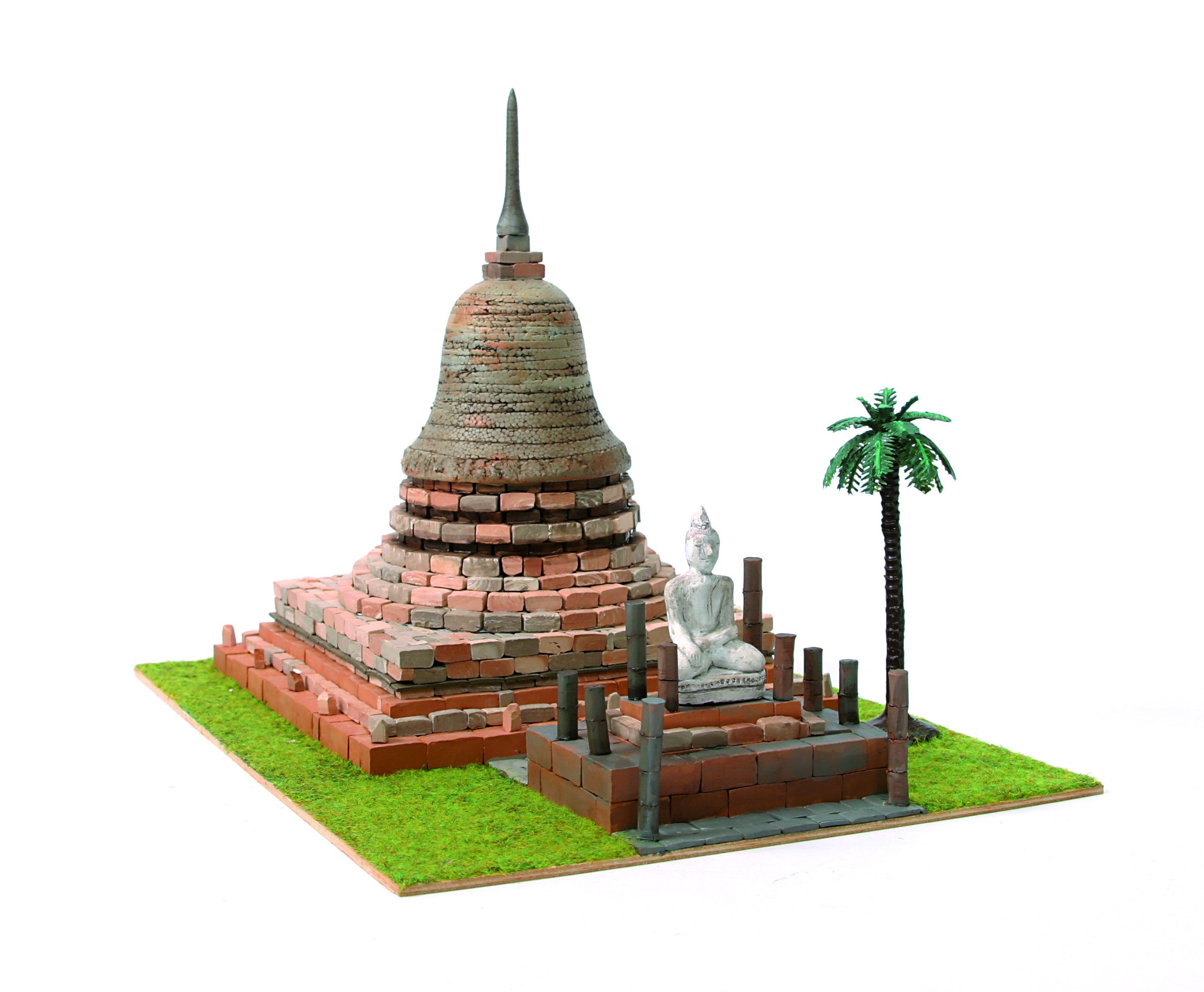 Domus Kits Domus Kits40552 Geography Pagoda Budista Wat Sa Si (Sukhothai) Model, Scale 1:60, Multicoloured