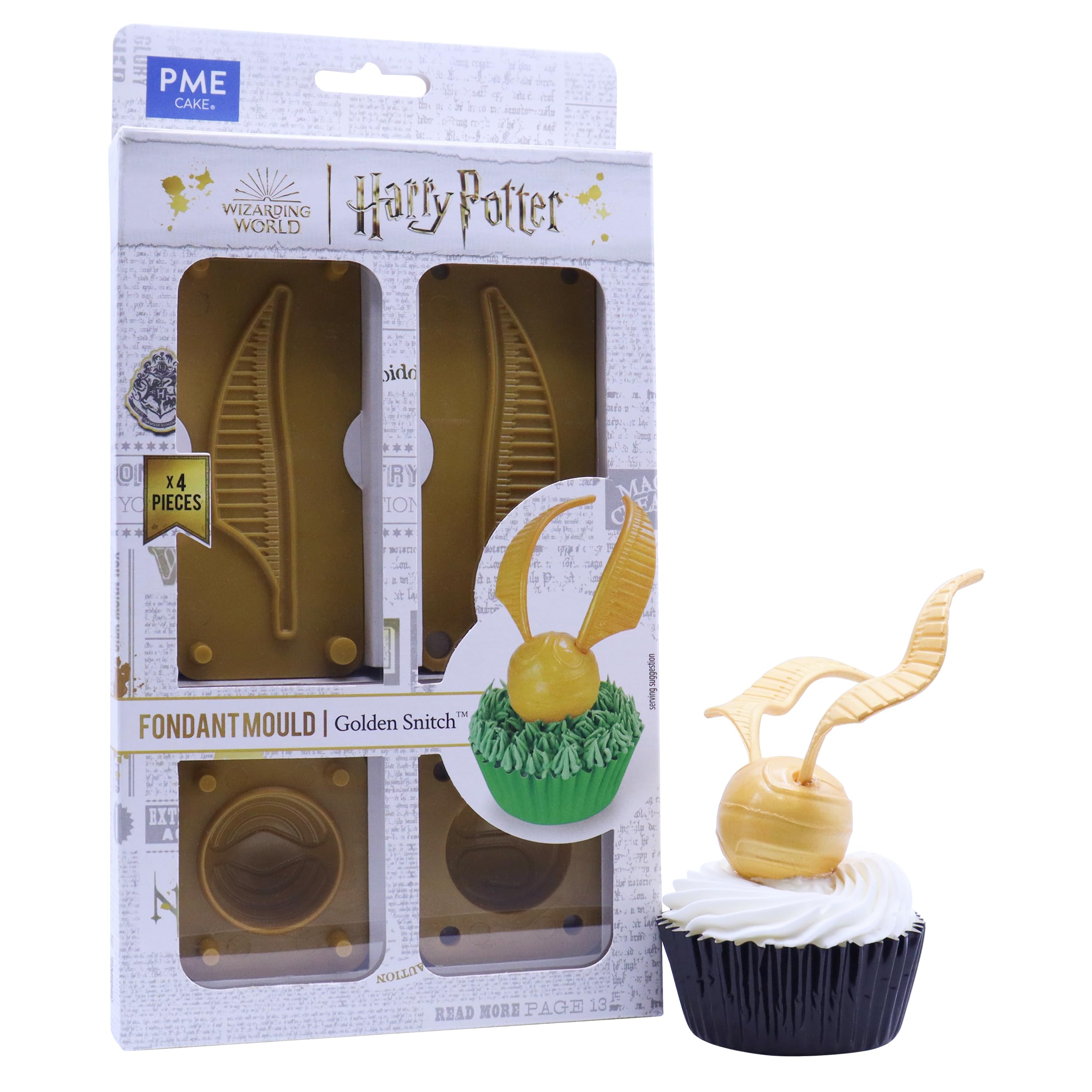 PME Harry Potter Fondant Mould, Set of 4, Quidditch Golden Snitch