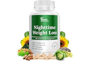 DR VITAMIN SOLUTIONS Nighttime Fat Burner Supplements - Appetite Suppressants for Weight Loss - Night-Time Fat Burner for Women & Men - Metabolism Booster Weight Loss Pills - 35 Capsules