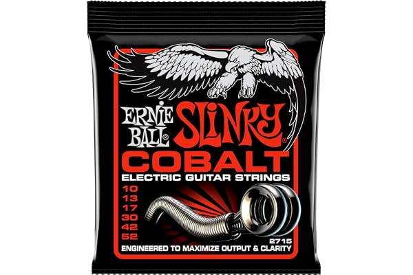 Ernie Ball 2715 Cobalt Electric Guitar, Skinny Top Heavy Bottom (10-52)