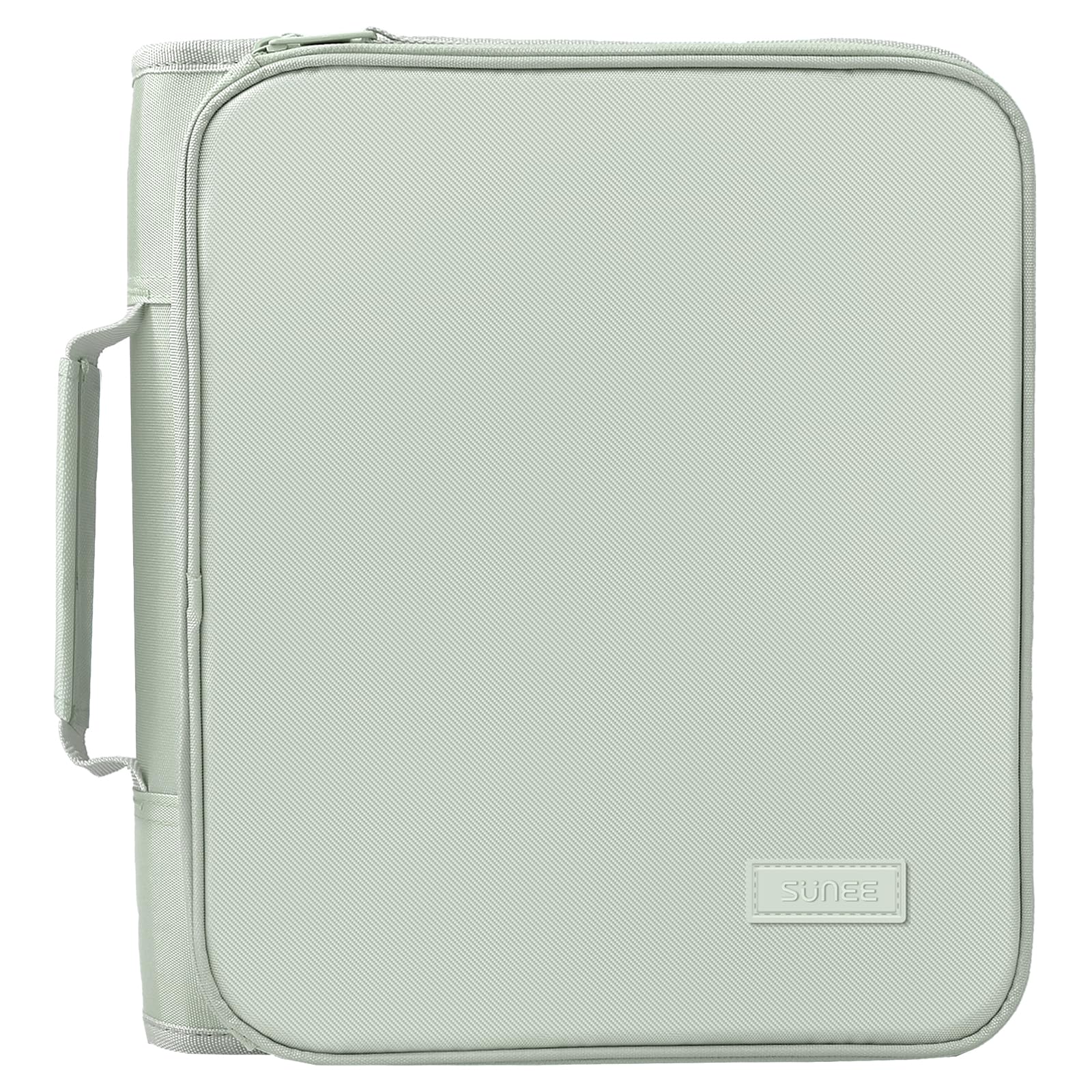 Photo 1 of SUNEE Zipper Binder Bag with Handle, 2-Inch 3-Ring O-Ring, 500-Sheet Capacity, Includes Zip Pocket, 5-Tab Expanding File Folder, Multi-Pocket Organizer Binder for Middle School, Sage Green