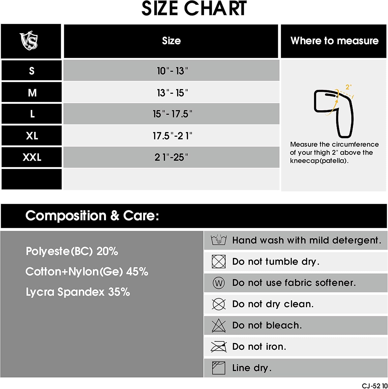 Vital Salveo-Compression Recovery Knee Support Sleeve/Brace ST3 Stay Warm, Pain Relief - Image 3