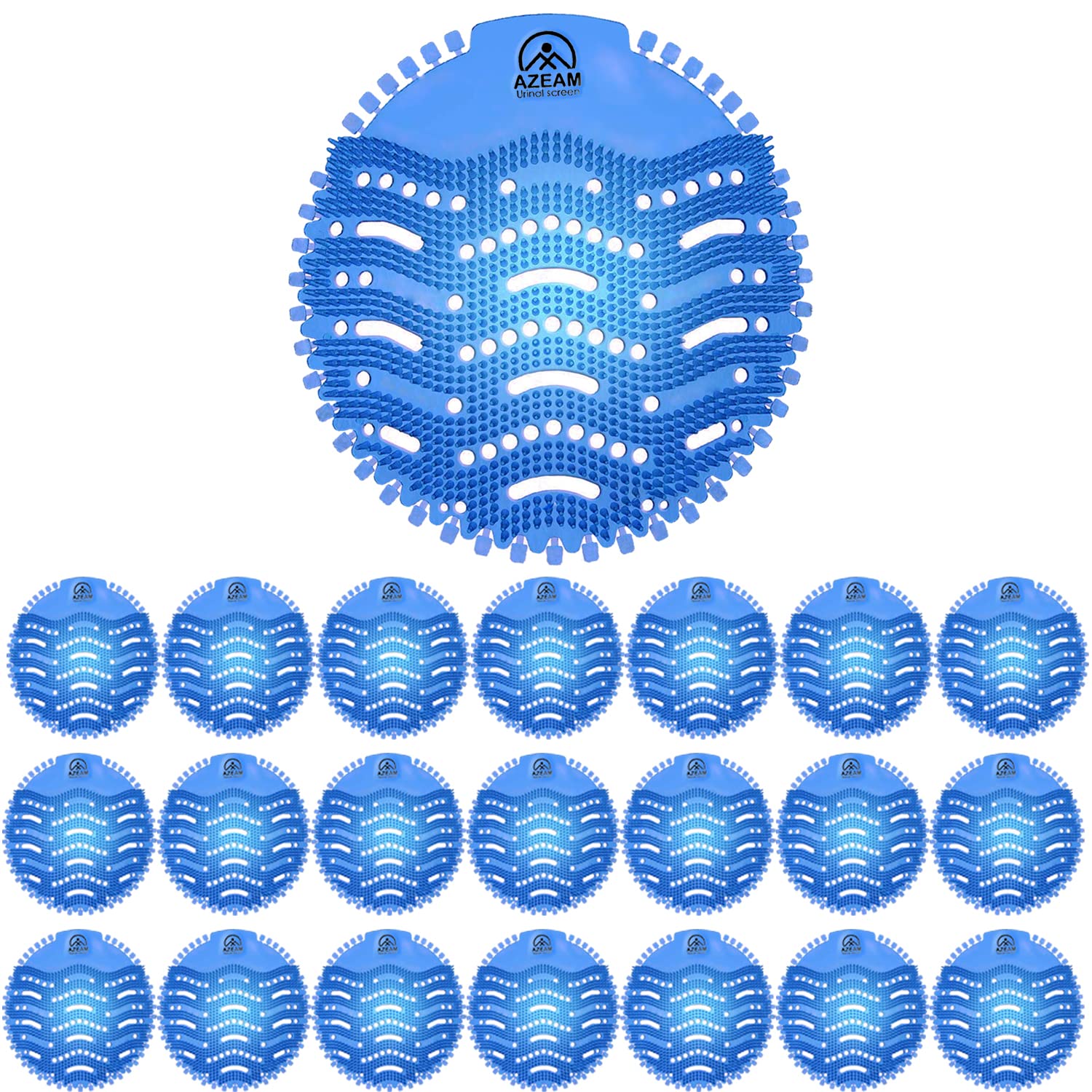 Urinal Screens Deodorizer,20 Packs Urinal Mats Pads Deodorizer for Bathroom, Restaurants, Offices, Schools, Etc. Fits Most Top Urinal Brands(Blue Mist)