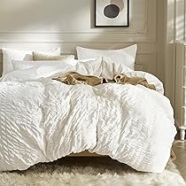 ESSENTIALS ロコハッチヘロアショツ 160SU223020FW0 EGGSHELL Amazon.com: JELLYMONI White Duvet Cover Queen Size, 3pcs