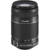 Canon EFS 55-250mm f/4.0-5.6 is II Telephoto Zoom Lens for Canon Digital SLR Cameras - International Version (No Warranty)