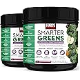 Force Factor Smarter Greens Superfoods Powder to Support Digestion, Gut Health, Bloating, Greens Powder with Probiotics, Prebiotics, Digestive Enzymes, & Adaptogens, Pomegranate Berry, 60 Servings
