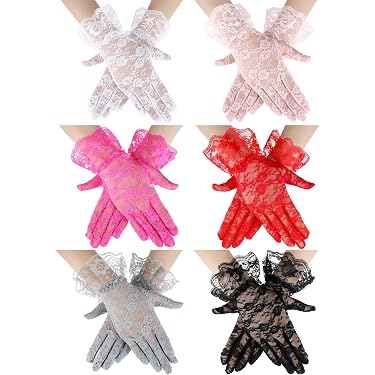 knee length dresses for ladies Women's Long Opera Lace Gloves, Black / One