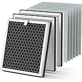 CFKREYA 3-in-1 H13 Replacement Filters for Pure Enrichment PureZone Air Purifier (PEAIRPLG) - 3 Filter + 6 Pre-Filters