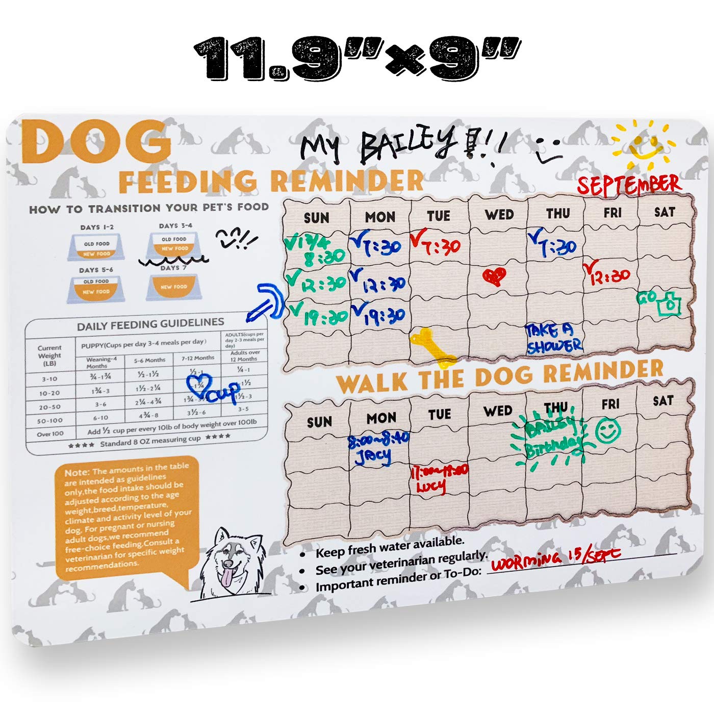 Buy Did You Feed the Dog?Feeding Reminder Refrigerator Magnet,Size 11. ...