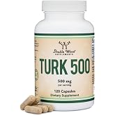 Turkesterone 500mg, Standardized 10%, Strength + Recovery, 120 Capsules | Muscle Strength + Recovery Supplement, Standardized 10% Turkesterone, Testosterone Support, One Cap Daily, USA-Tested