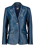 Jild Classic 2-Button Lambskin Leather Blazer Women