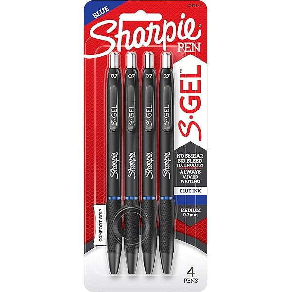 Amazon.com: Dymo 2096163 Sharpie Gel 0.7mm 12ct Blue : Office Products