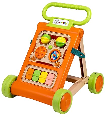 Goyals Love Baby Musical Activity Walker - Orange & Green