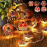 Tujoe 10ft 20 LEDs Thanksgiving Turkey String Lights for Bedroom LED Cute Thanksgiving Turkey Battery Operated Decorative String Lights Indoor Outdoor Birthday Decorations for Home Party Decor