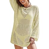 Buauty Women's Swimsuit Coverup Crochet Swim Cover Ups Bikini Bathing Suits Swimwear 2026 Summer Beach Dress Vacation Outfits