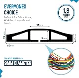 XPERTOOLS Outdoor Cable Protector 1.8M PVC Black Floor Cable Cover Bendable view 2