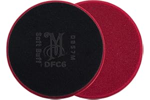 Meguiar's 6” Soft Buff DA Foam Cutting Disc DFC6 - Hook and Loop Pad for Use with a 6” DA Backing Plate, Dual Action Polisher, and Compound for Paint Defect Removal
