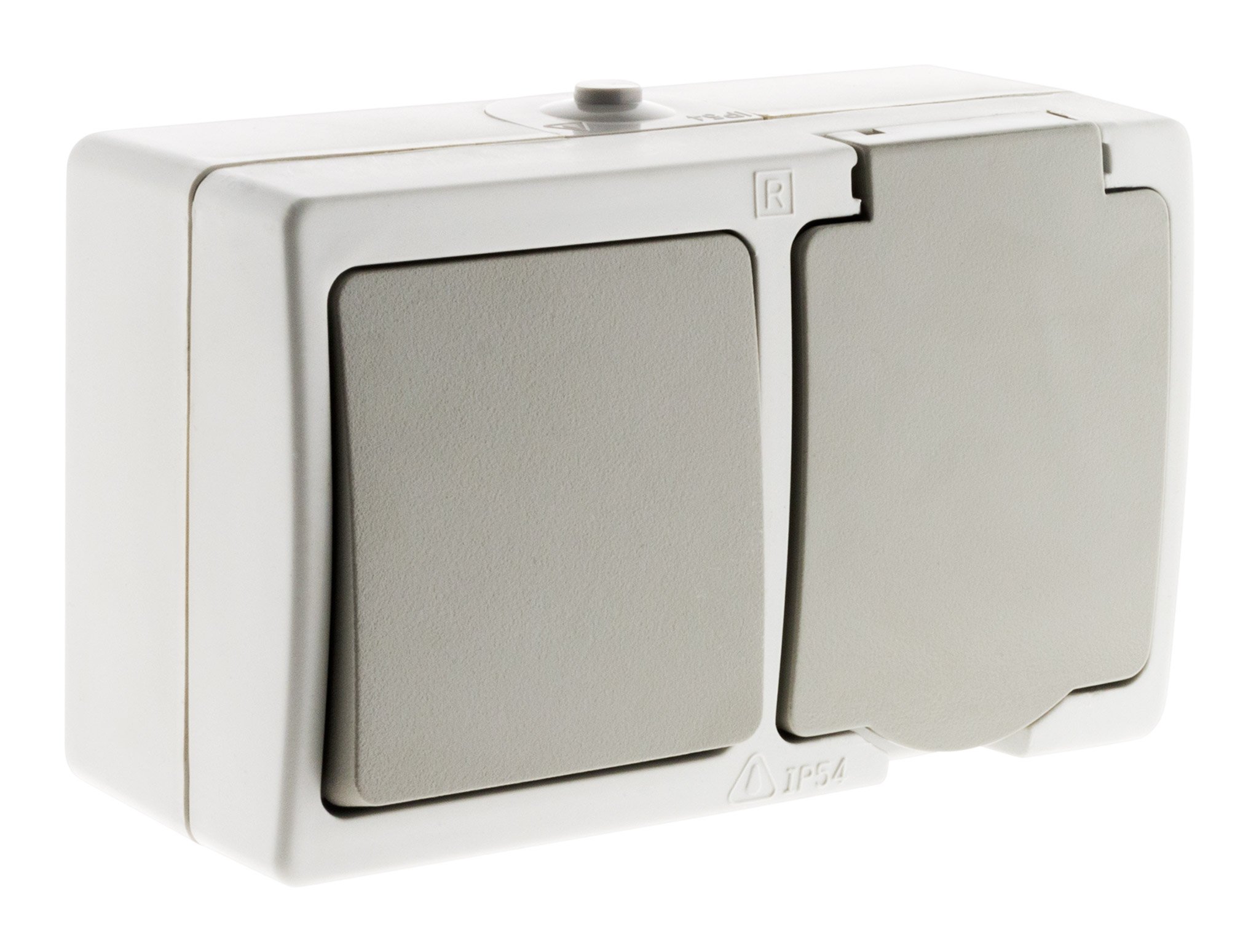 Les Outils Combination 2-way switch+socket2p+e 10 16a