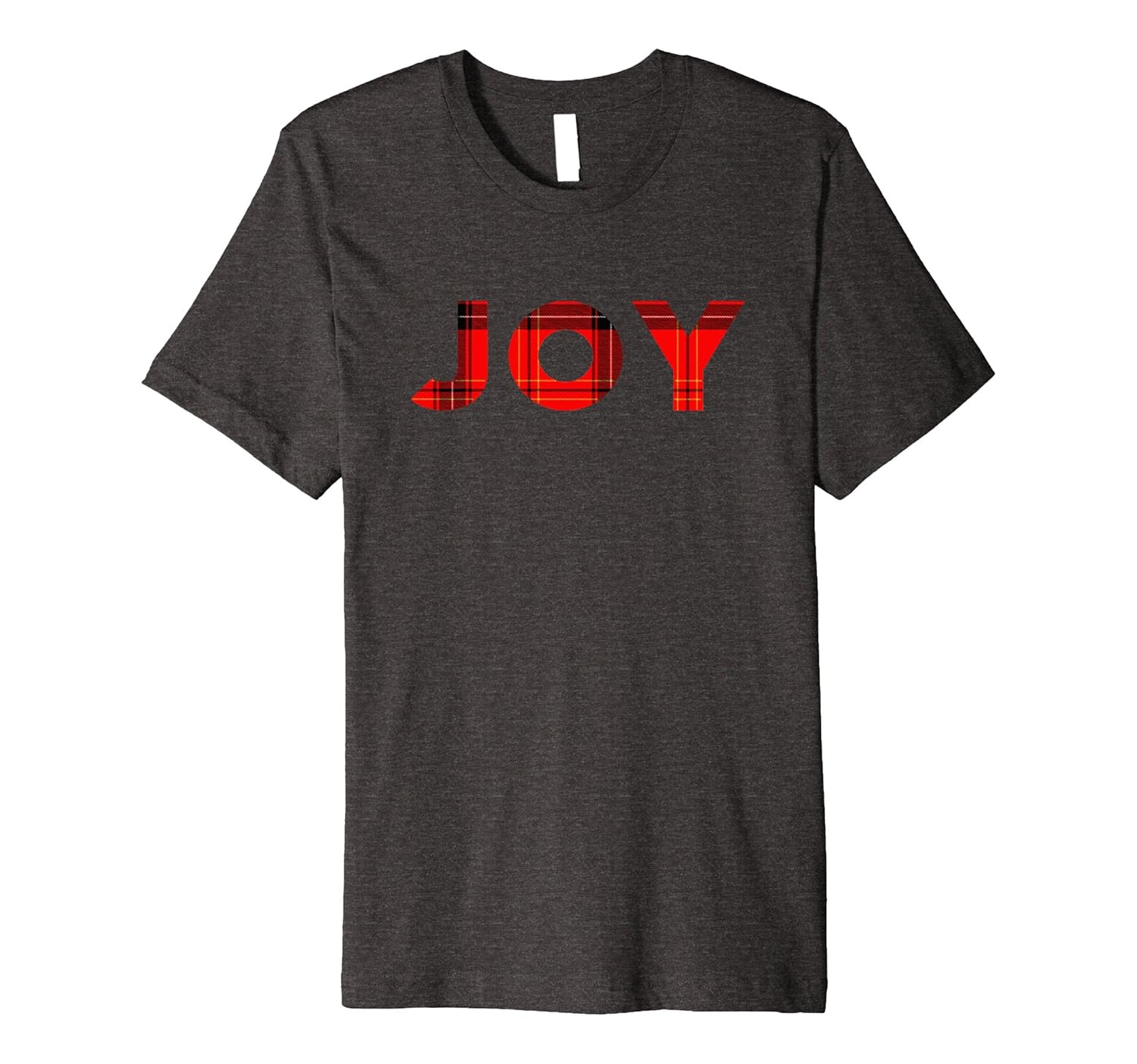 Joy Plaid Christmas Premium Tee Shirt-ANZ