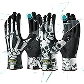 COOLJOB 2 Pairs A4 Cut Resistant Gloves, Grip Nitrile Rubber Coated Safety Work Gloves with Full Touchscreen Fingers