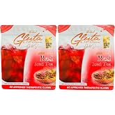 12-in-1 Glutalipo Gold Series Red Iced Tea, 10 Sachets (Pack of 2)