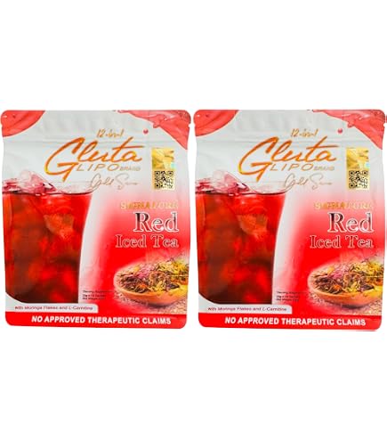Amazon.com : GlutaLipo 12 in 1 Gluta Lipo Gold Series Red Iced Tea