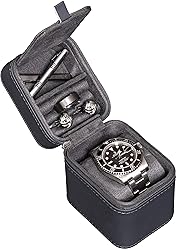 ROTHWELL Single Watch Travel Case with Accessory