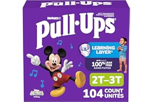 Pull-Ups Boys Potty Training Underwear, Easy Open Toddler Pants 2T-3T (16-34 lbs), Learning Designs for Toddlers, 104 count