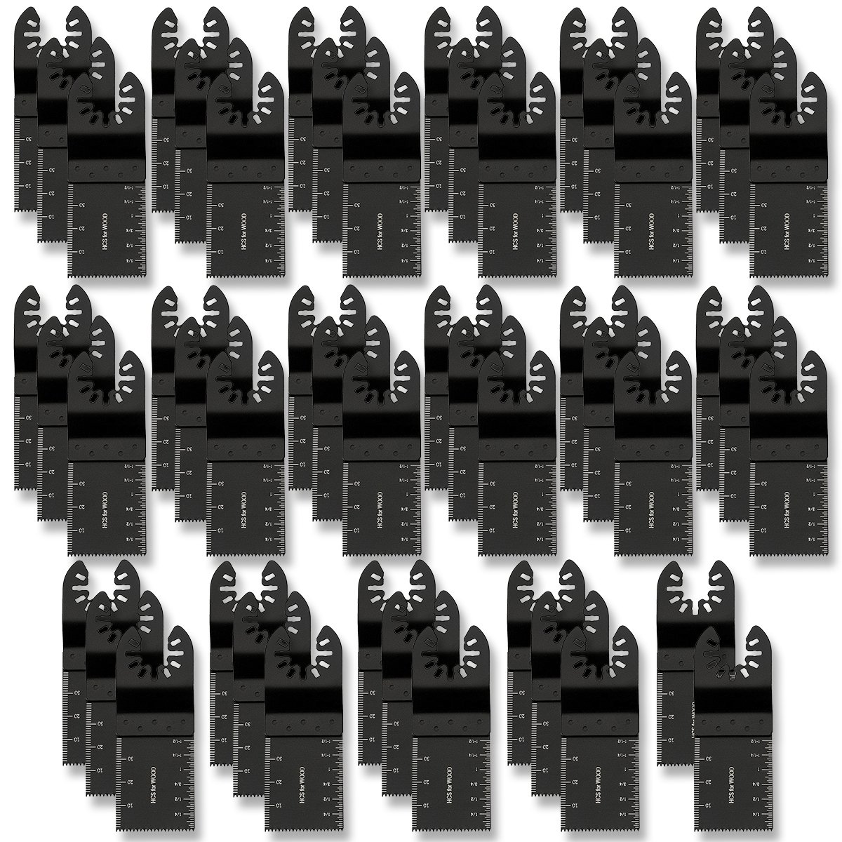 50PCS Universal Oscillating Quick Release Saw Blades Set Multitool Tool Blade for Bosch Craftsman Dremel FEIN Ridgid TCH Makita Milwaukee