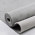 Car Elements Suede Headliner Fabric with 1/9" Foam Backing 60"×120" Automotive Headliner Fabric for Car Boat Home Interior Replacement Repair 60" Wide, Grey