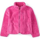 The Children's Place girls Long Sleeve Sherpa Zip-up Hoodie