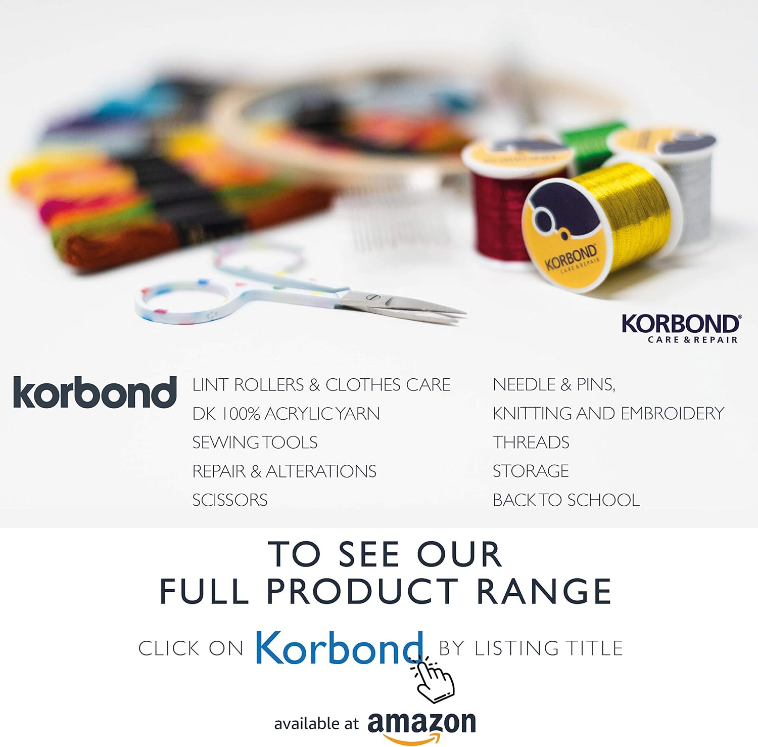 Korbond DK Navy Yarn, 10 x 100g Acrylic Wool, Lightweight - Image 3