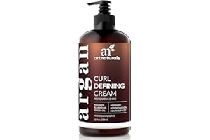 Artnaturals Curl Defining Cream-Moisturizer & Enhancer w/Almond, Jojoba & Argan Oil & Natural Frizz Control - for Wavy & Curly Hair Products - Sulfate Free - 12 Oz for Women and Men