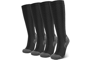 Compression Socks Women & Men 20-30 mmHg Bas de Compression Stockings Femme Homme Knee High for Running Travel